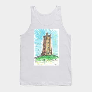 Scrabo Tower Newtownards oil pastel drawing Tank Top